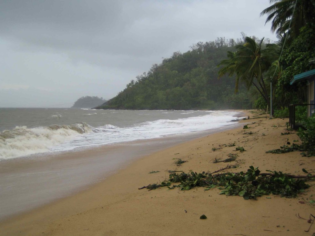 Beach at Trinity after Yasi