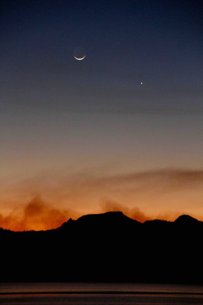 Moonset from Hinchinbrook