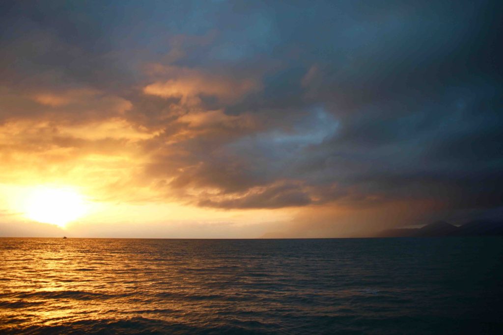 Sunrise leaving Cairns again