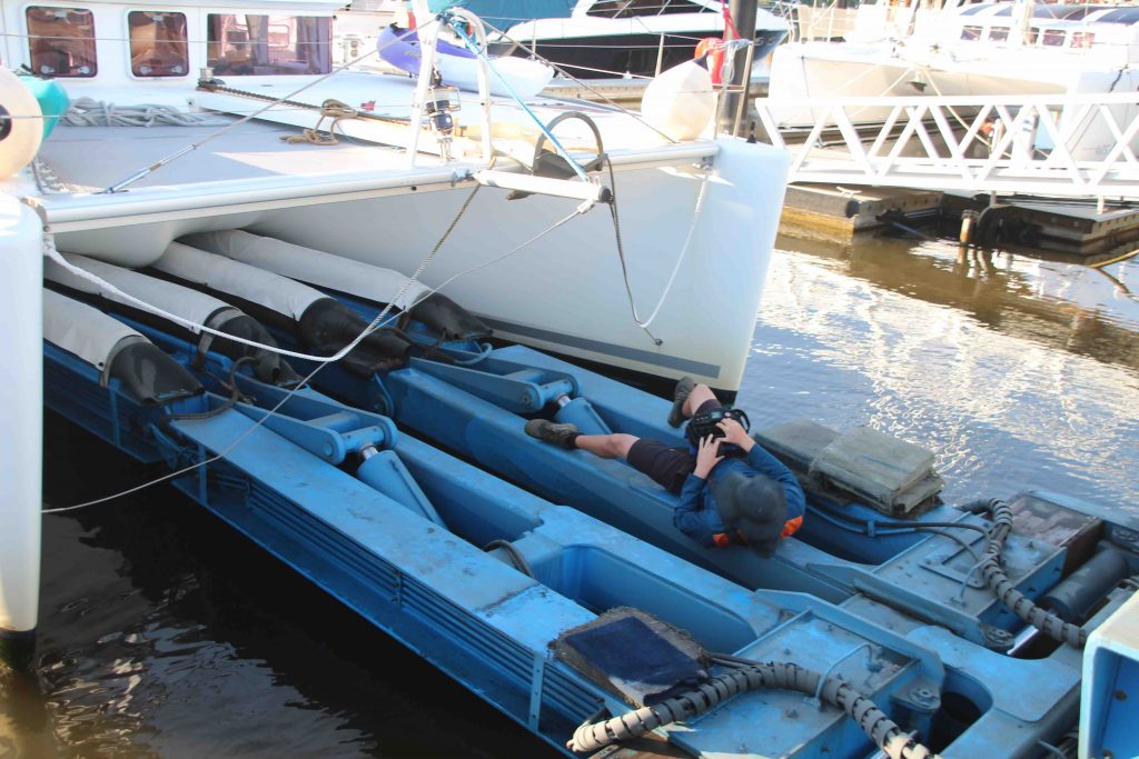 The Boat Works Crew are flat out ensuring everything goes smoothly.